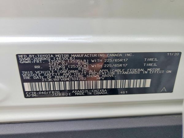 2021 TOYOTA RAV4 LE