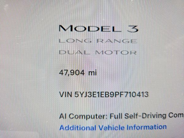 2023 TESLA MODEL 3