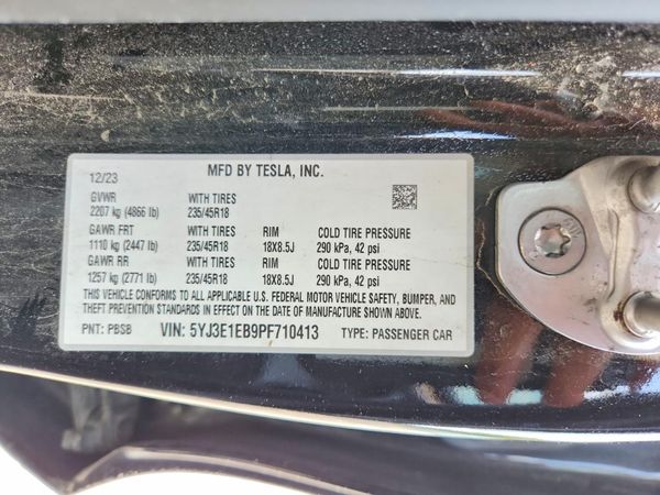 2023 TESLA MODEL 3