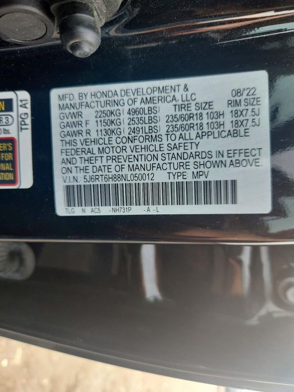 2022 HONDA CR-V EX-L