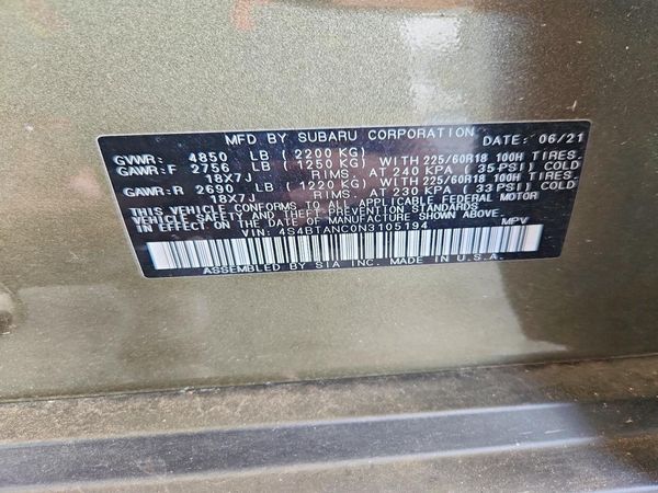 2022 SUBARU OUTBACK