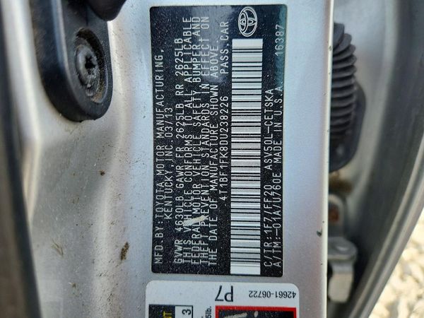 2013 TOYOTA CAMRY