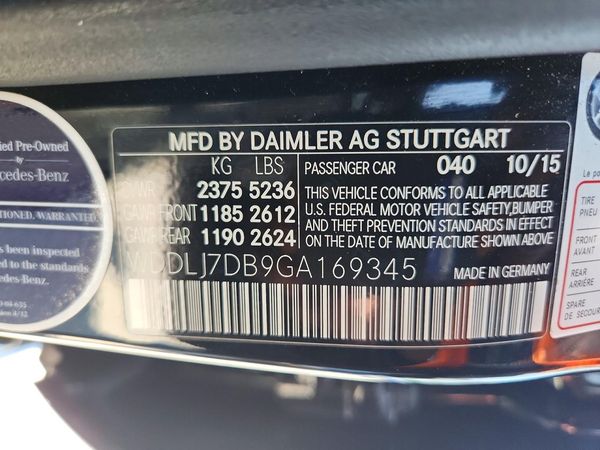 2016 MERCEDES-BENZ CLS CLS550