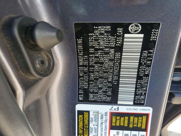 2014 TOYOTA CAMRY