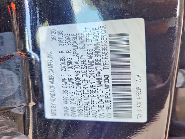 2020 ACURA TLX TECH