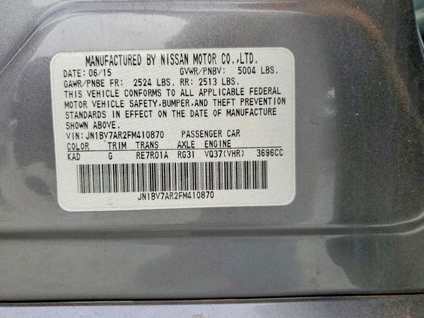 2015 INFINITI Q50