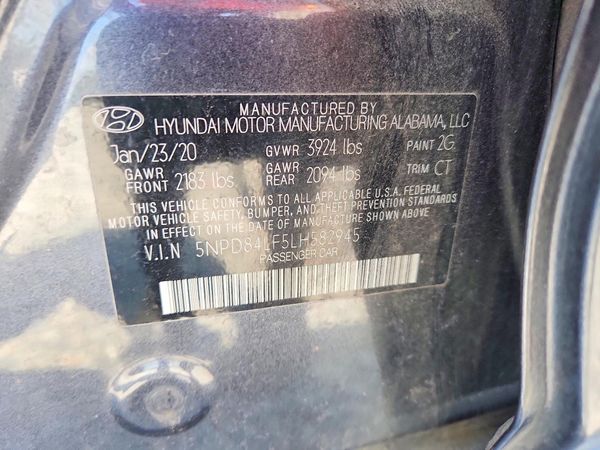 2020 HYUNDAI ELANTRA