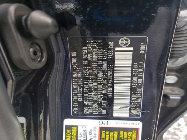 2013 TOYOTA CAMRY