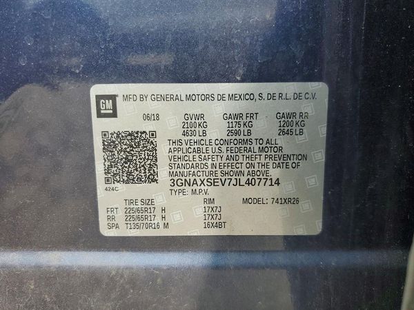 2018 CHEVROLET EQUINOX LT (1LT)