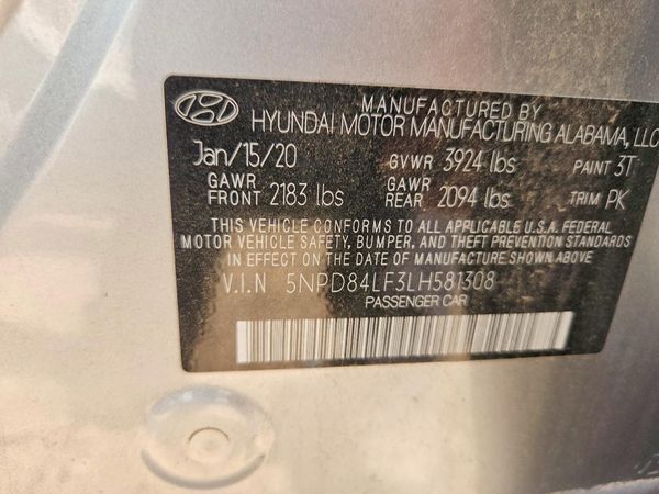 2020 HYUNDAI ELANTRA