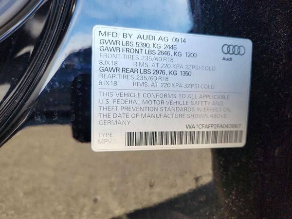 2015 AUDI Q5