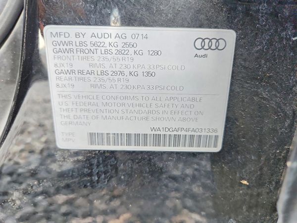 2015 AUDI Q5 S Line Premium Plus