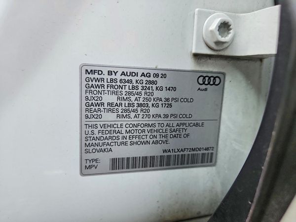 2021 AUDI Q7 quattro Premium Plus