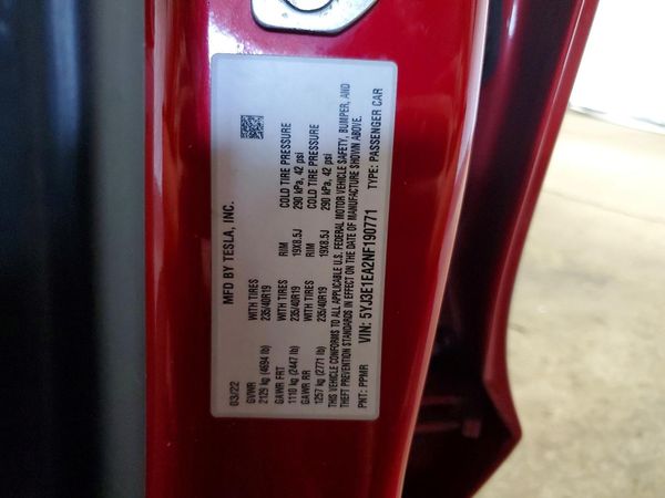 2022 TESLA MODEL 3