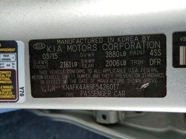 2015 KIA FORTE GL(Middle-low grade)