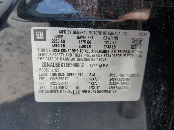 2014 CHEVROLET EQUINOX 1LT