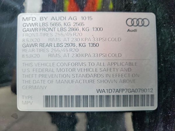 2016 AUDI Q5