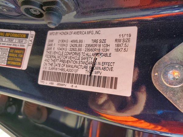 2020 HONDA CR-V