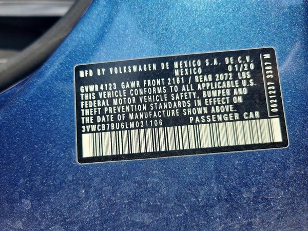 2020 VOLKSWAGEN JETTA S, SE, R-Line