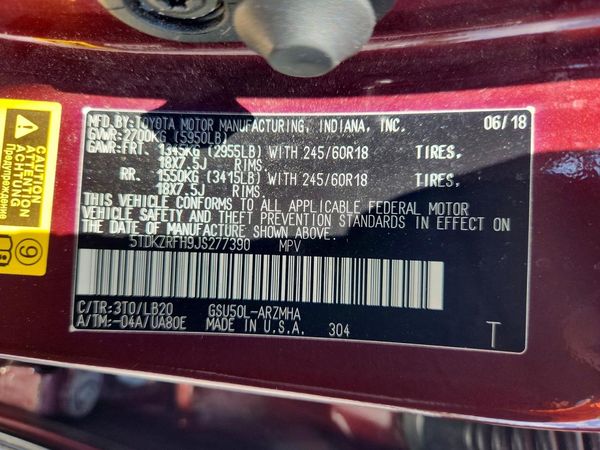 2018 TOYOTA HIGHLANDER
