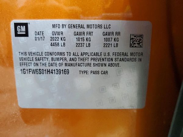 2017 CHEVROLET BOLT EV