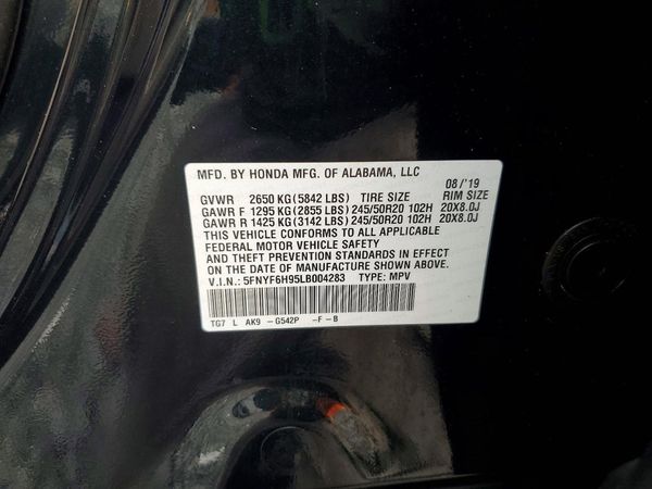 2020 HONDA PILOT TOURING