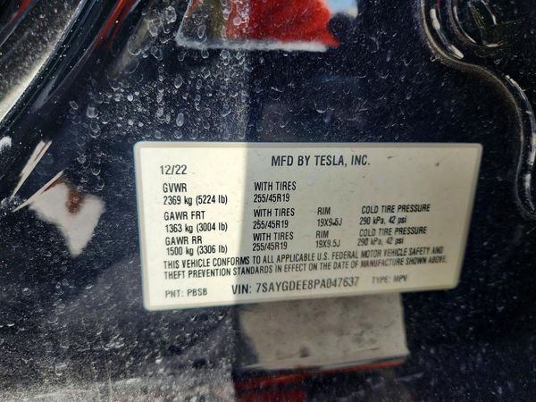 2023 TESLA MODEL Y