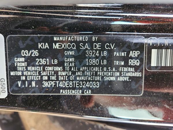 2026 KIA K4