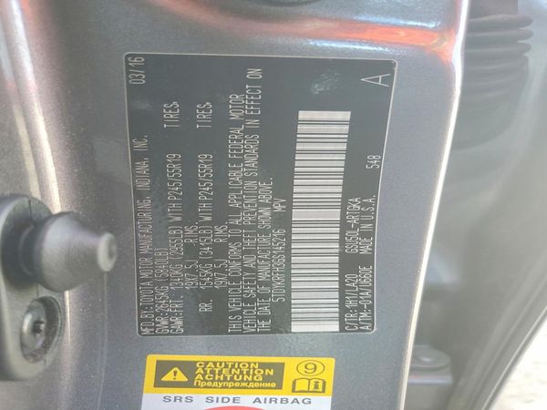 2016 TOYOTA HIGHLANDER