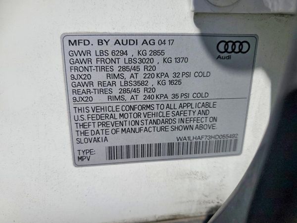 2017 AUDI Q7