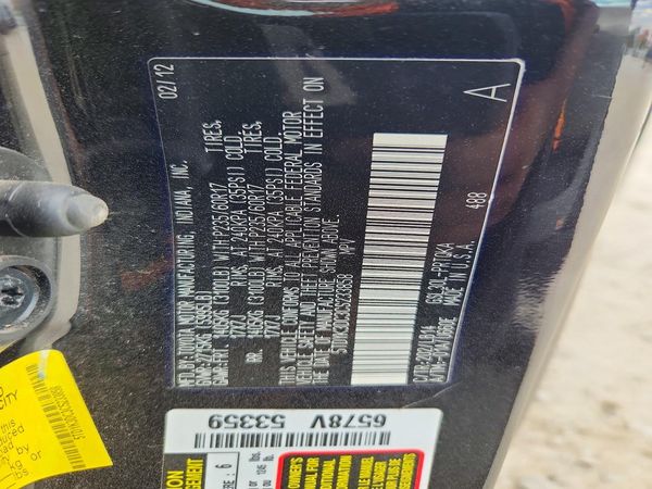 2012 TOYOTA SIENNA
