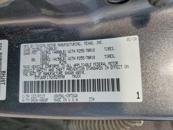 2016 TOYOTA TUNDRA TRD Pro