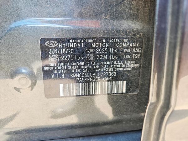 2020 HYUNDAI IONIQ