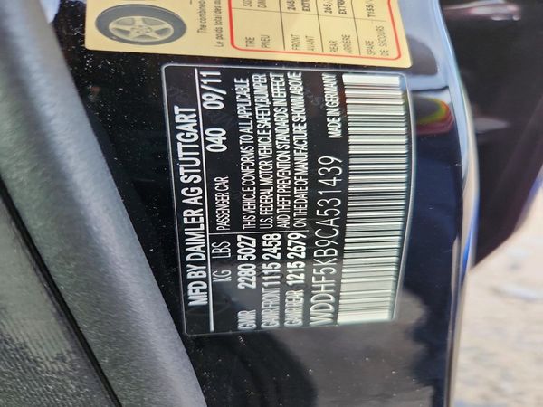2012 MERCEDES-BENZ E