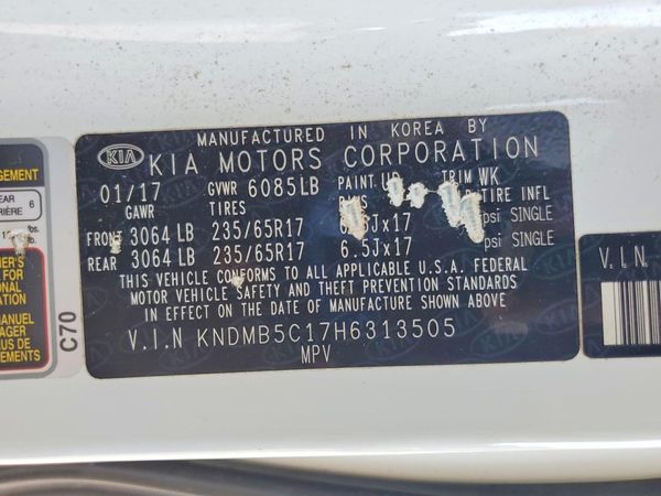 2017 KIA SEDONA