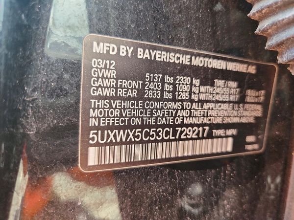 2012 BMW X3 xDrive28i