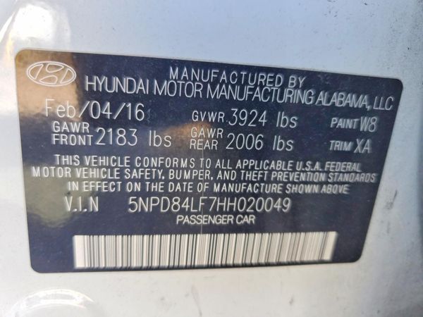 2017 HYUNDAI ELANTRA