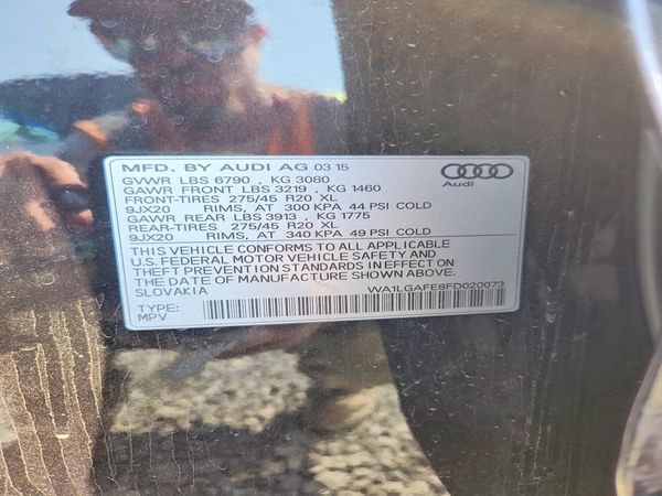2015 AUDI Q7 PREMIUM PLUS QUAT