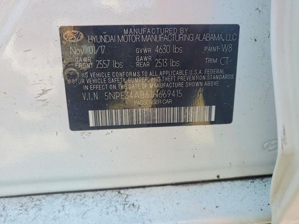 2018 HYUNDAI SONATA