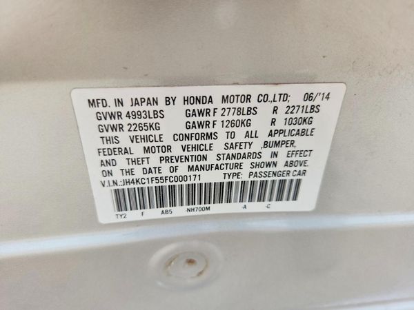 2015 ACURA RLX
