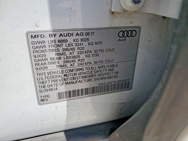 2018 AUDI Q7 quattro Premium Plus
