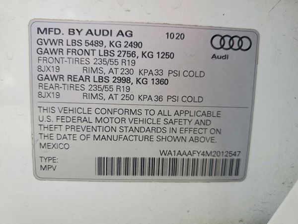 2021 AUDI Q5