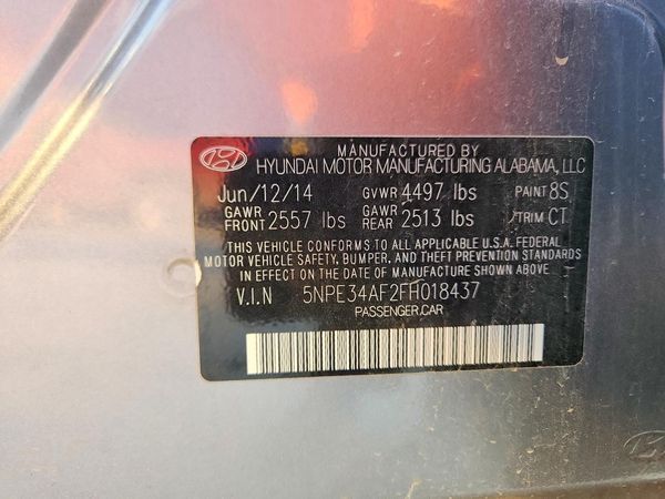 2015 HYUNDAI SONATA
