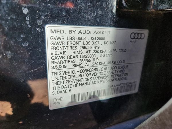 2017 AUDI Q7
