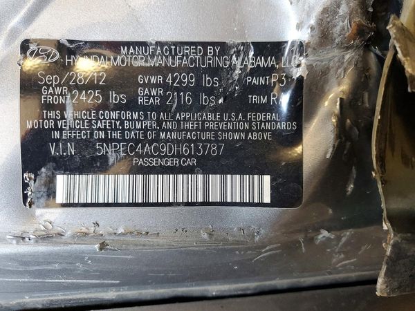 2013 HYUNDAI SONATA