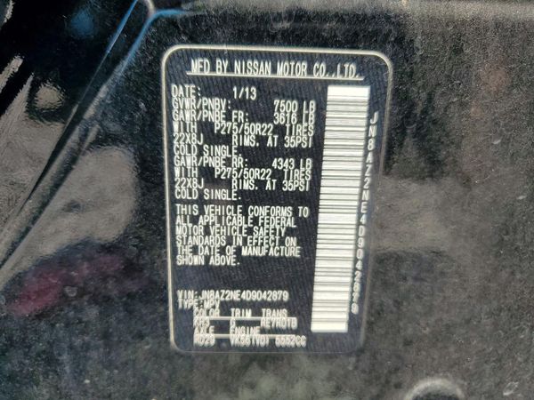 2013 INFINITI QX56 — VINS