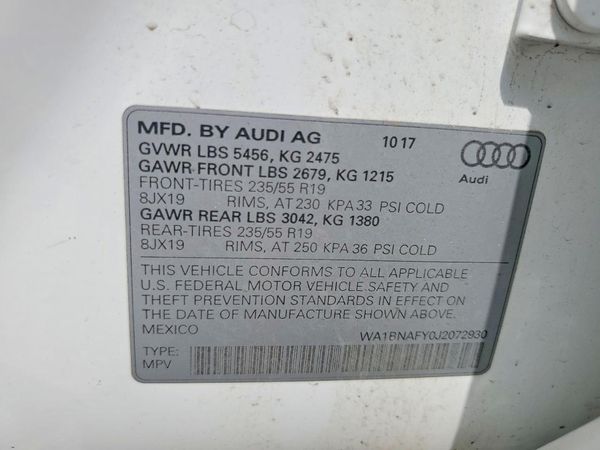 2018 AUDI Q5 quattro Premium Plus