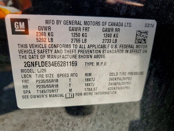 2014 CHEVROLET EQUINOX