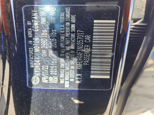 2022 HYUNDAI ELANTRA
