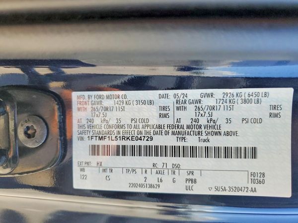 2024 FORD F150
